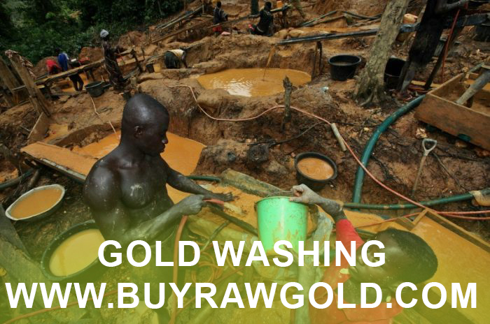 washing gold